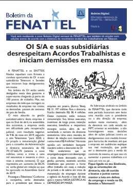 OI S/A e suas subsidiárias desrespeitam Acordos Trabalhistas e iniciam demissões em massa